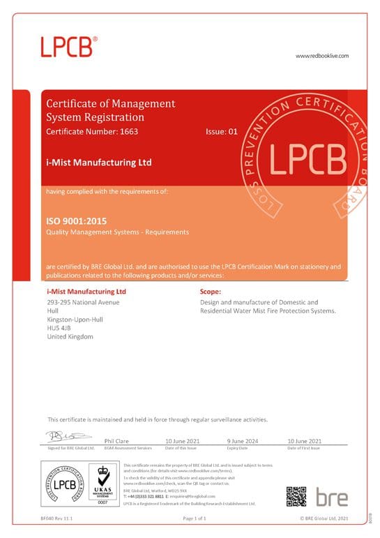 LPCB certificate