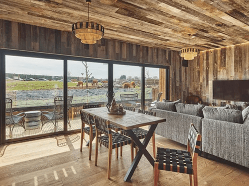 Housing development integrated water mist fire suppression system